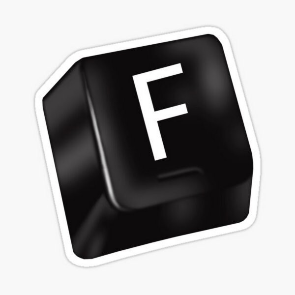 Клавиша f без фона