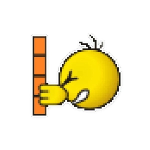 Смайл бьется об стену