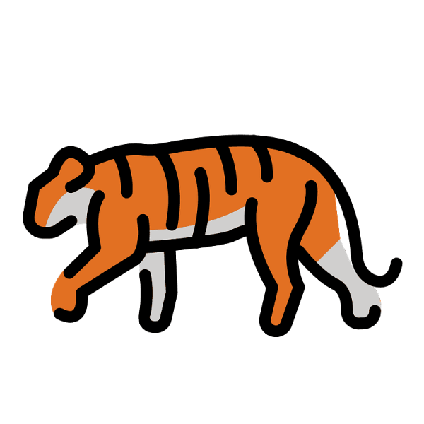 Эмодзи тигрица