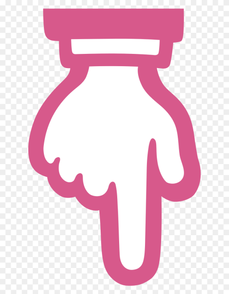 Смайл палец вниз указательный