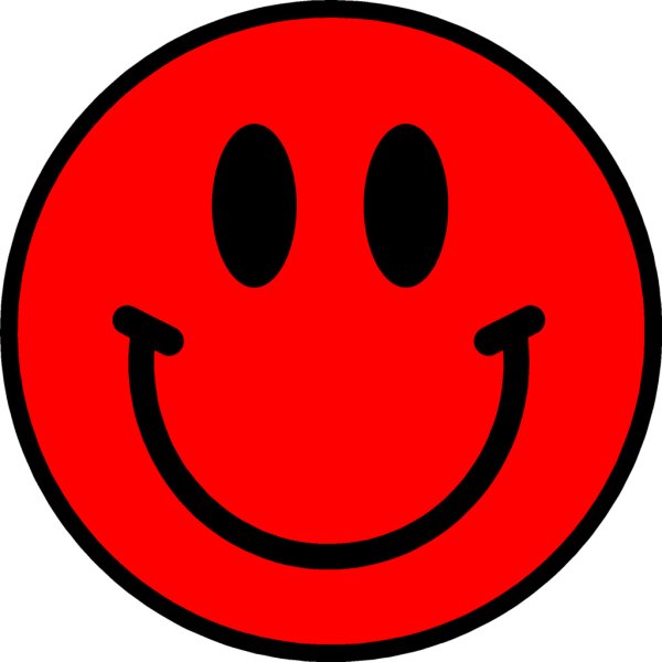 Красный смайлик