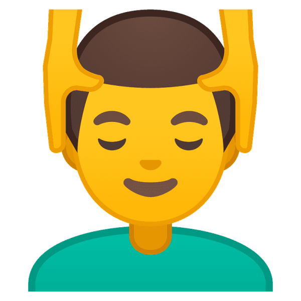 Смайлик массаж головы