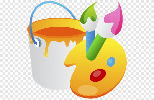 Ребенок с кисточкой и красками