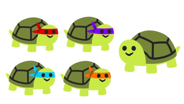 ЭМОДЖИ черепаха