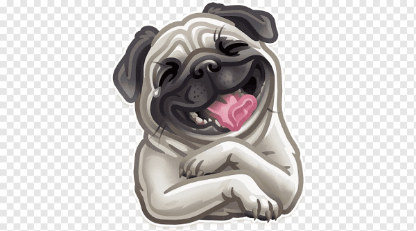 Стикеры Мопс