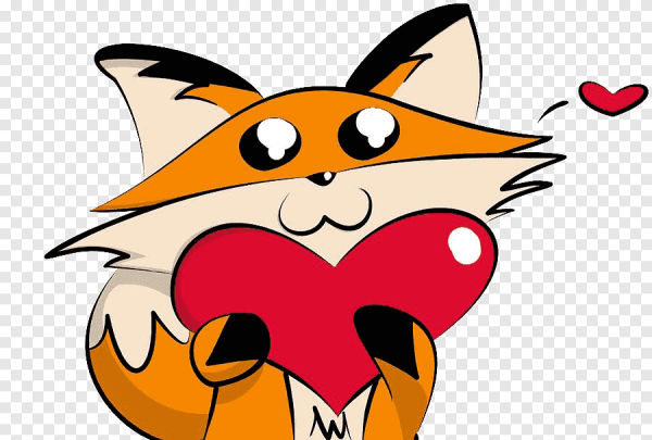 Лиса с сердечком