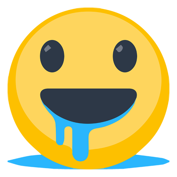 Смайлик слюнки текут