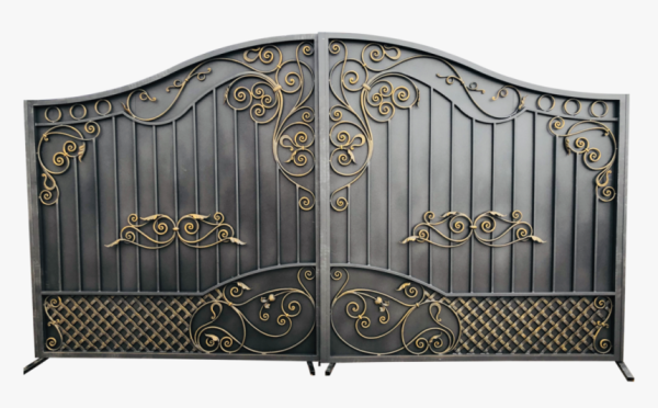 Кованые ворота на прозрачном фоне