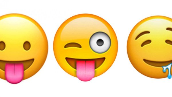 Смайлик со стекающей слюной