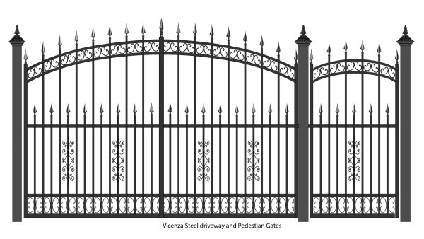 Металлический забор для фотошопа