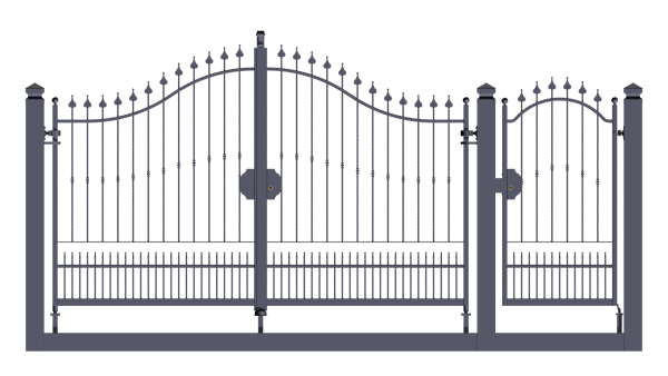 Ворота на белом фоне