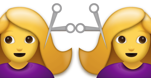 Эмодзи стрижка