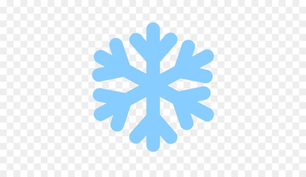 Смайлики эмодзи Снежинка