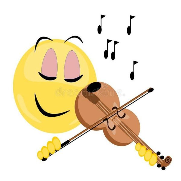 Смайлики с музыкальными инструментами