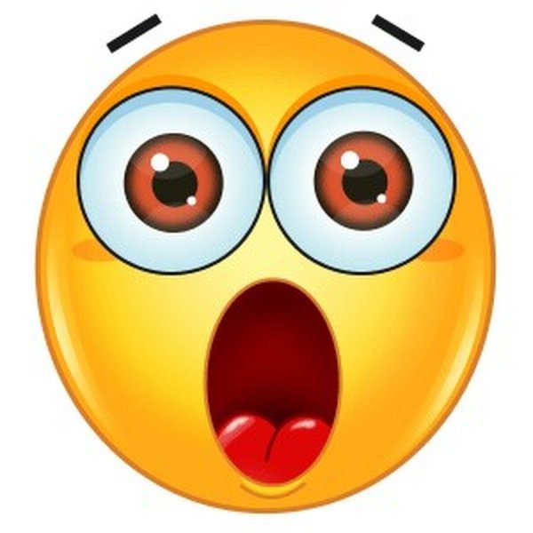 Удивленный смайлик