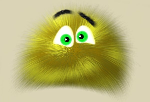 Пушистый смайлик