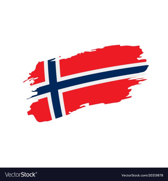 Норвежский флаг вектор