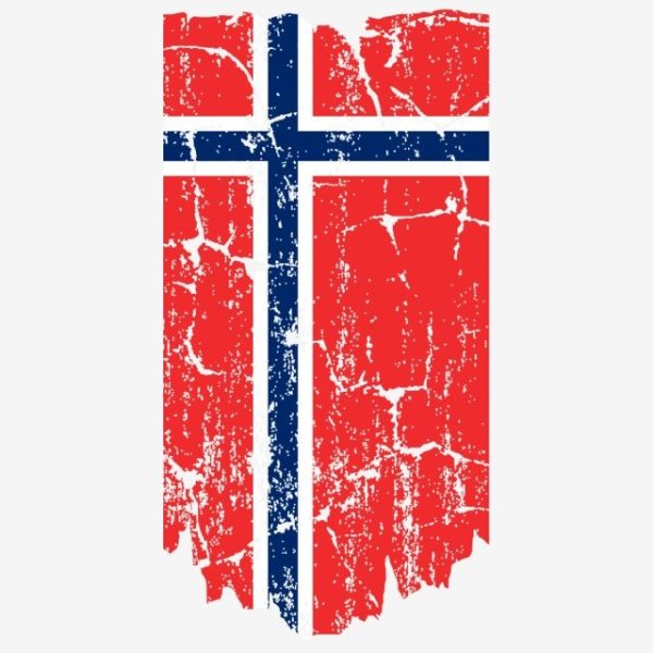 Норвежский флаг вертикальный