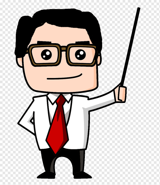 Человек с указкой без фона