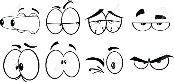 Сонные глаза мультяшные