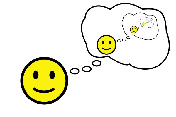 Смайлик облачко мысли