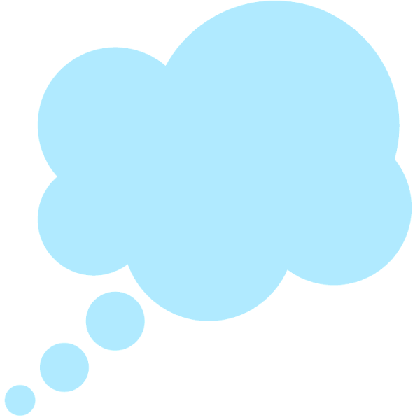 Смайлик облако мыслей