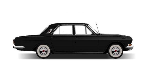 Машина Волга вектор