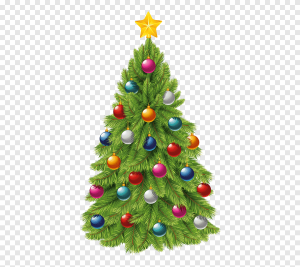 Елка на прозрачном фоне