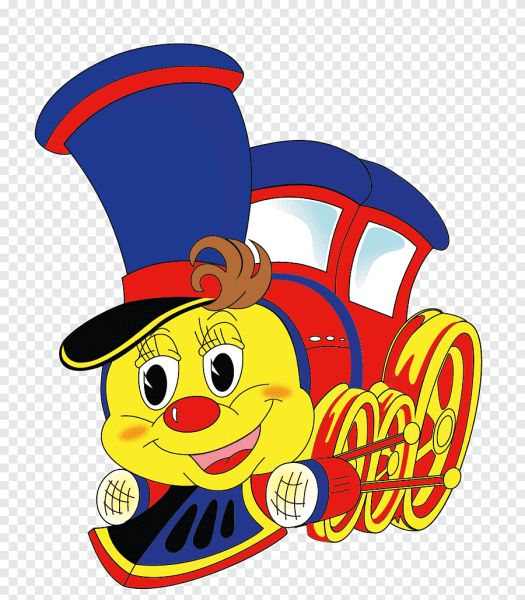 Паровоз мультяшный