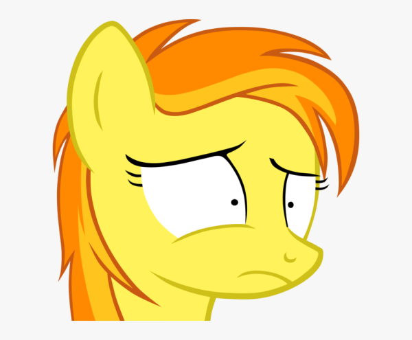 Белая Пинки Пай с желтой гривой