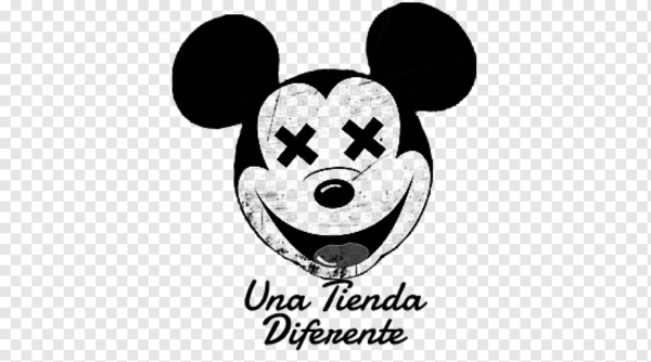 Микки Маус арт черно белый