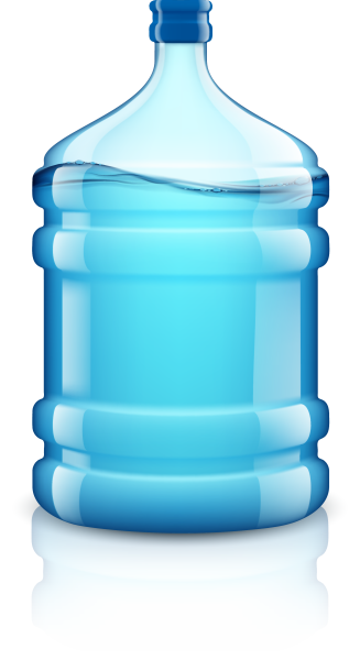 Бутылка воды без фона