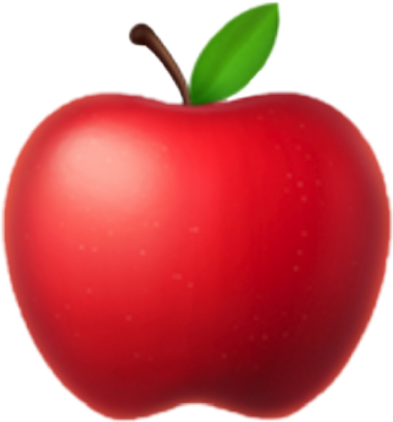 Смайлик Apple яблоко