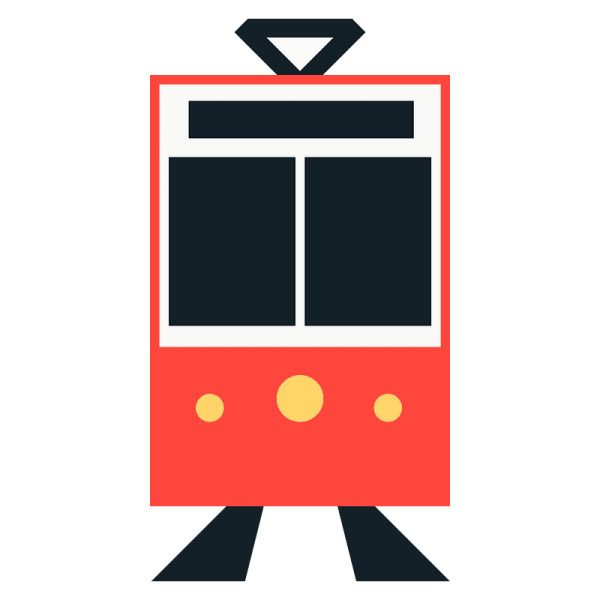 Наклейка с трамваем