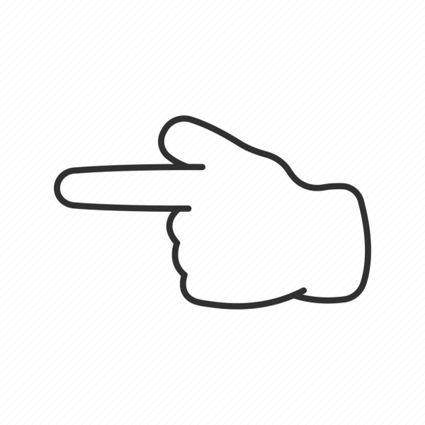 Указательный палец вверх