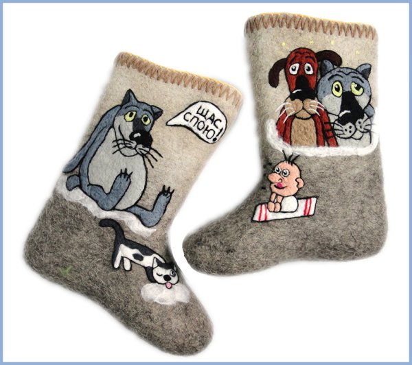 Валенки рисунок