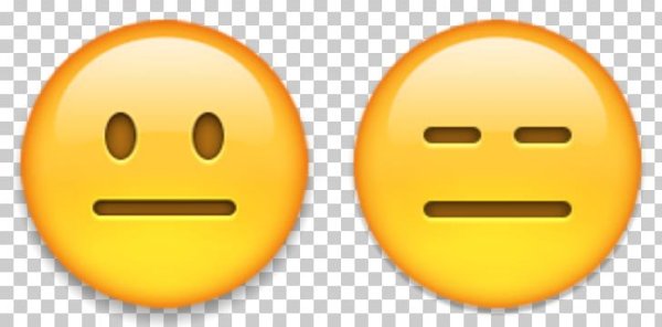 Смайл с прямым ртом