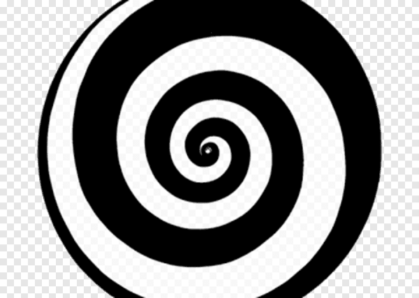 Черно белая спираль