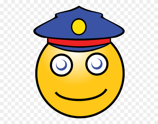 Смайлик в капитанской фуражке