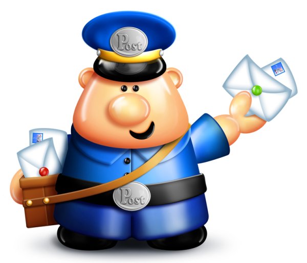 Смайлик почтальон