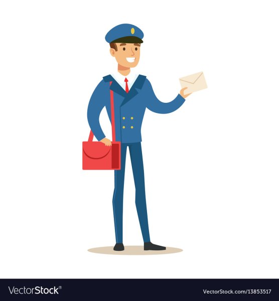 Почтальон без фона