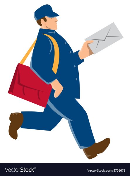 Почтальон без фона