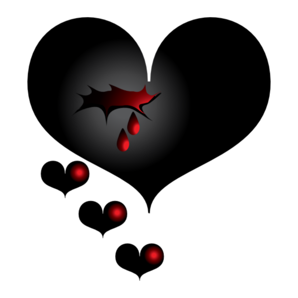 Чёрное разбитое сердце