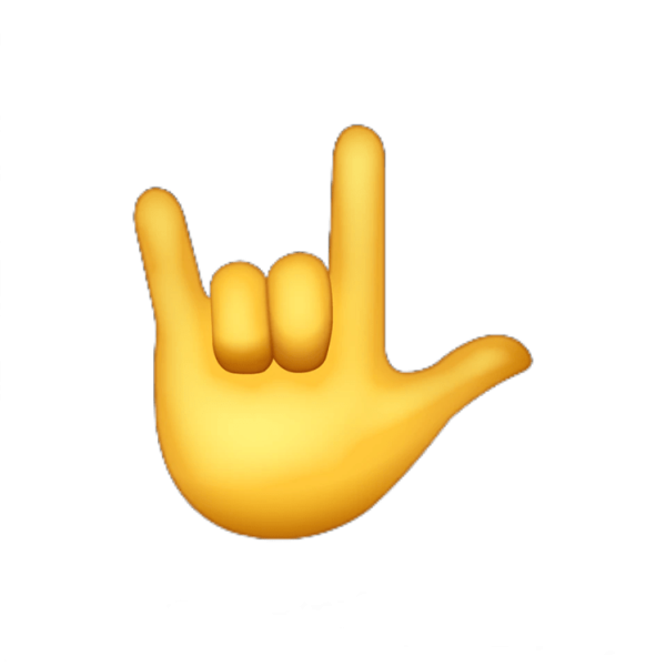 Смайл два пальца вверх