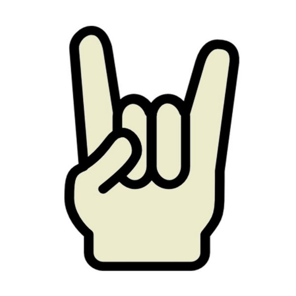 Рокерский знак пальцами