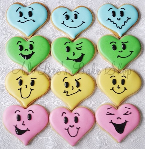 Пряник имбирный сердце с глазками