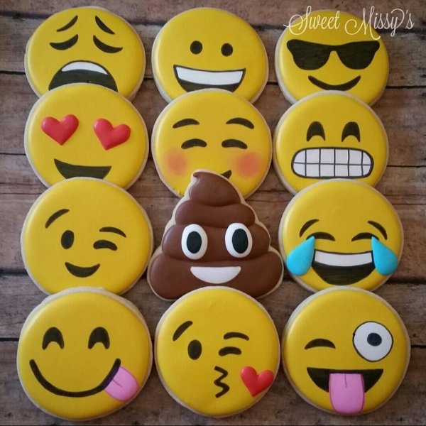 Пряники в виде смайликов