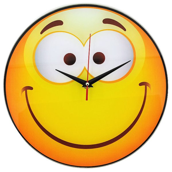 Смайлик с часами