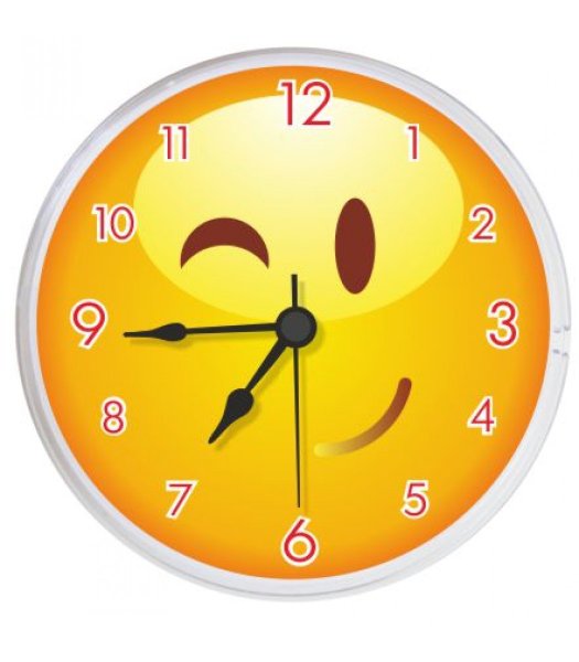 Часы в виде смайлика
