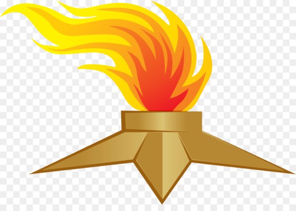 Вечный огонь на прозрачном фоне